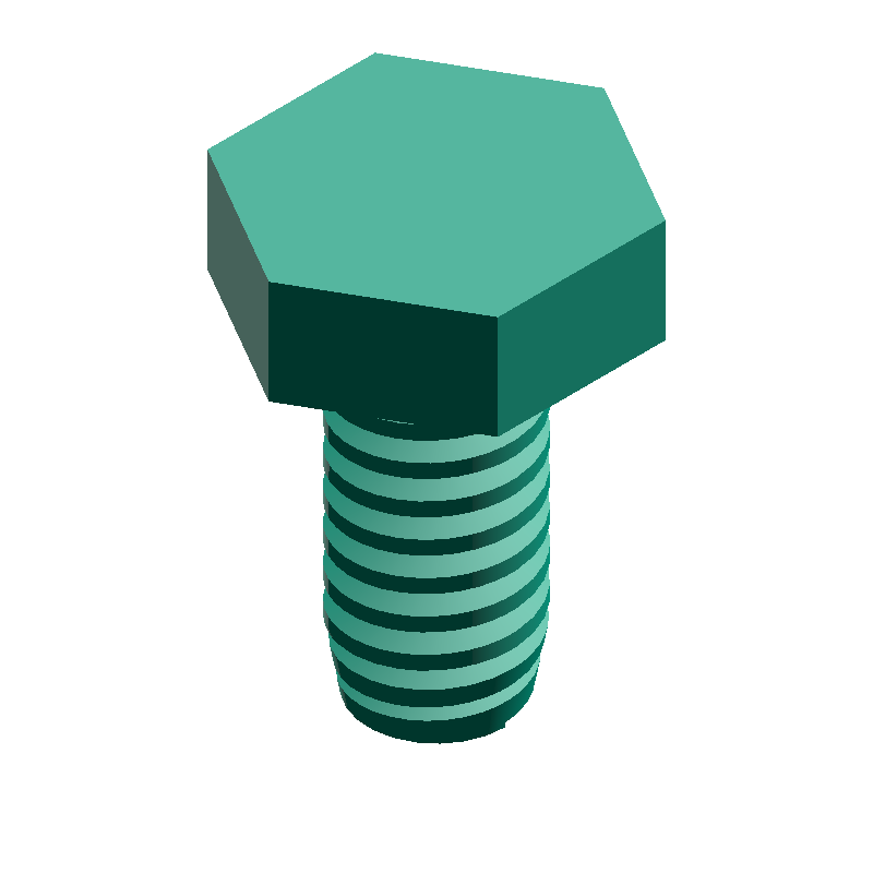 Tornillo de cabeza hexagonal (UNC / pulgada) Generador