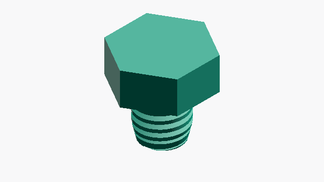 Tornillo de cabeza hexagonal Generador