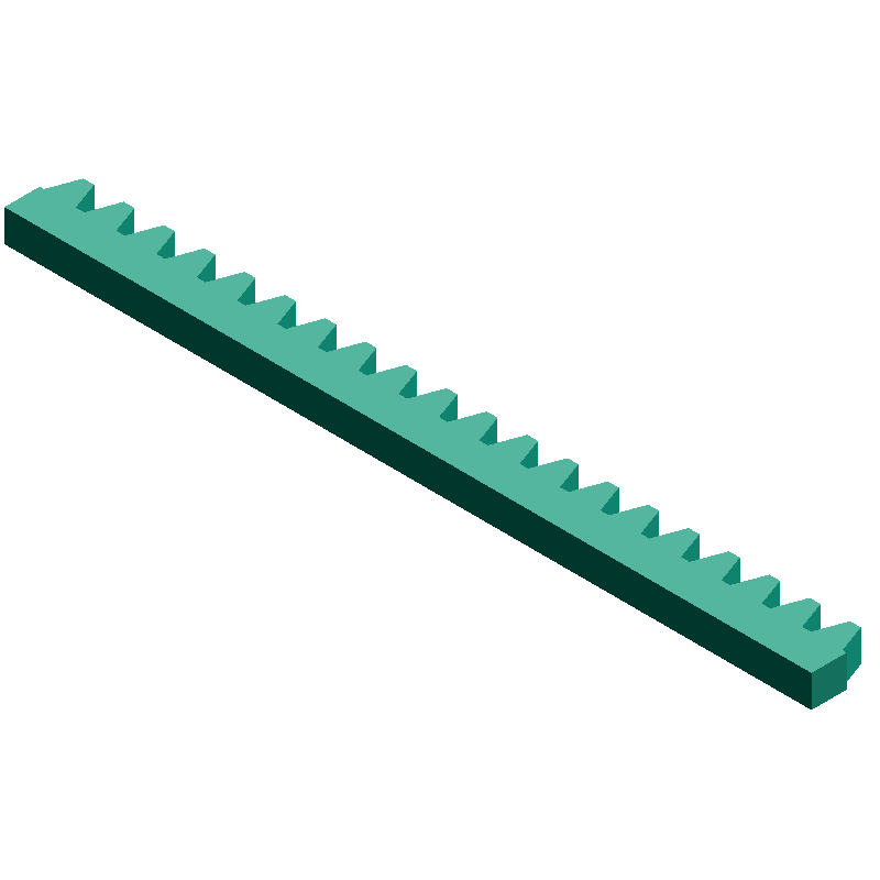 Cremagliera - Generatore di file STEP