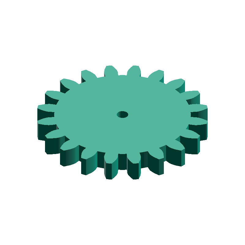 Cilindrisch Tandwiel STEP-bestandsgenerator