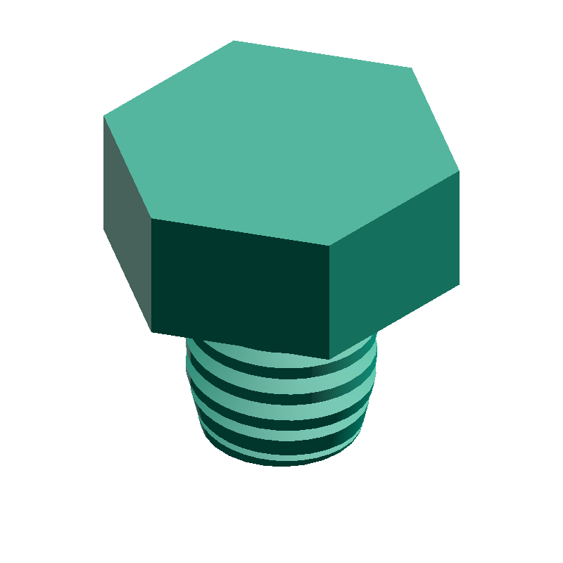 Parafuso de cabeça hexagonal Gerador